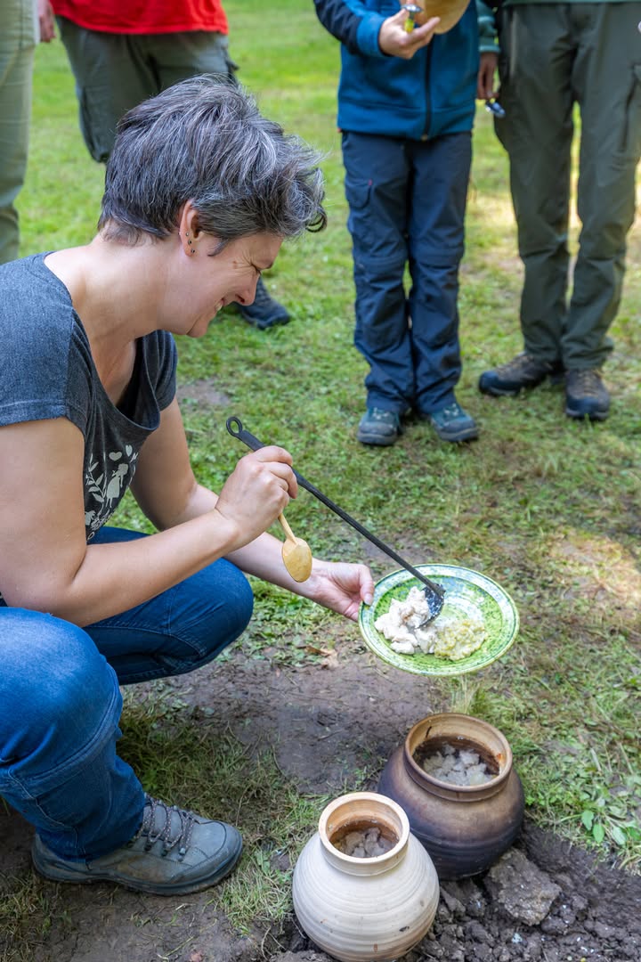 cuisine médiévale au feu